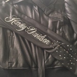 Harley light weight cropped jacket